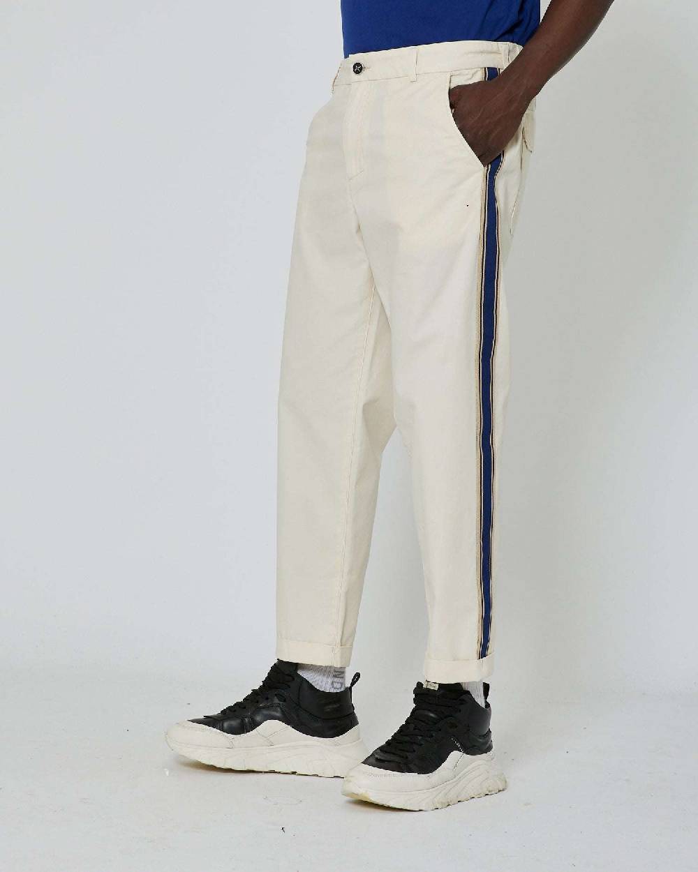 John Richmond Pantaloni slim fit con bande laterali Online Outlet