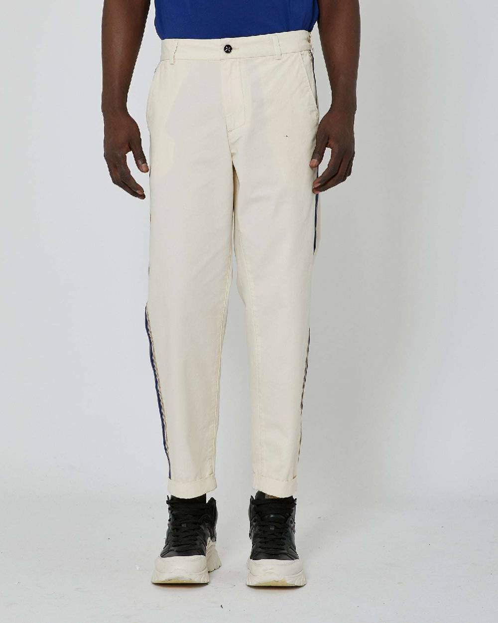 John Richmond Pantaloni slim fit con bande laterali Online Outlet