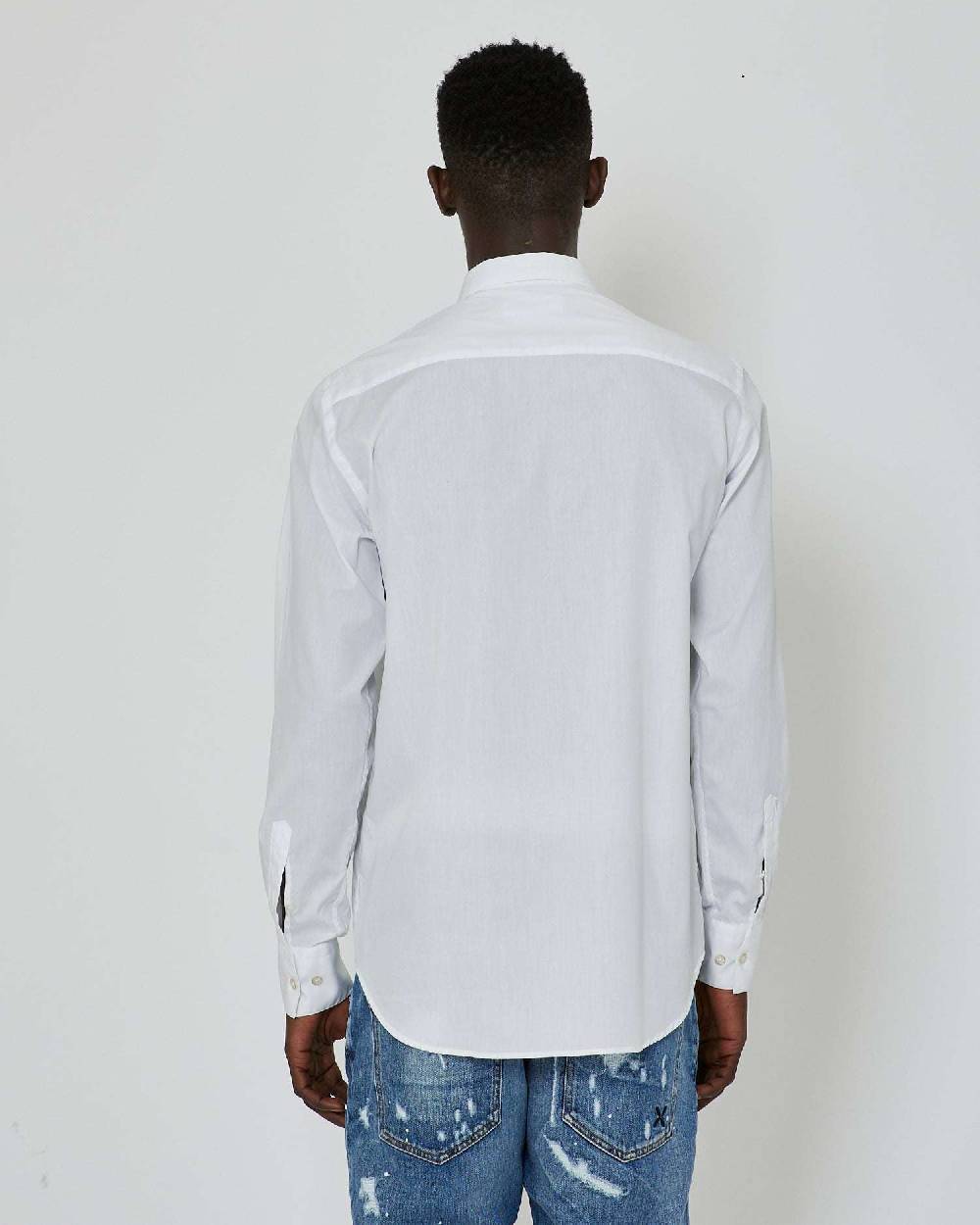 John Richmond Camicia con logo a contrasto sul davanti Offerte stagionali