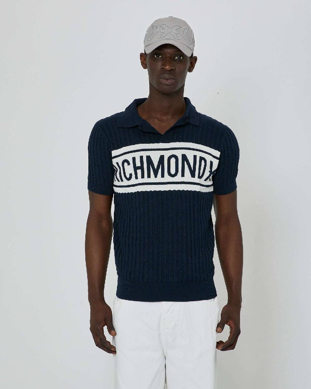 John Richmond Polo con logo bicolor sul davanti Enormi risparmi
