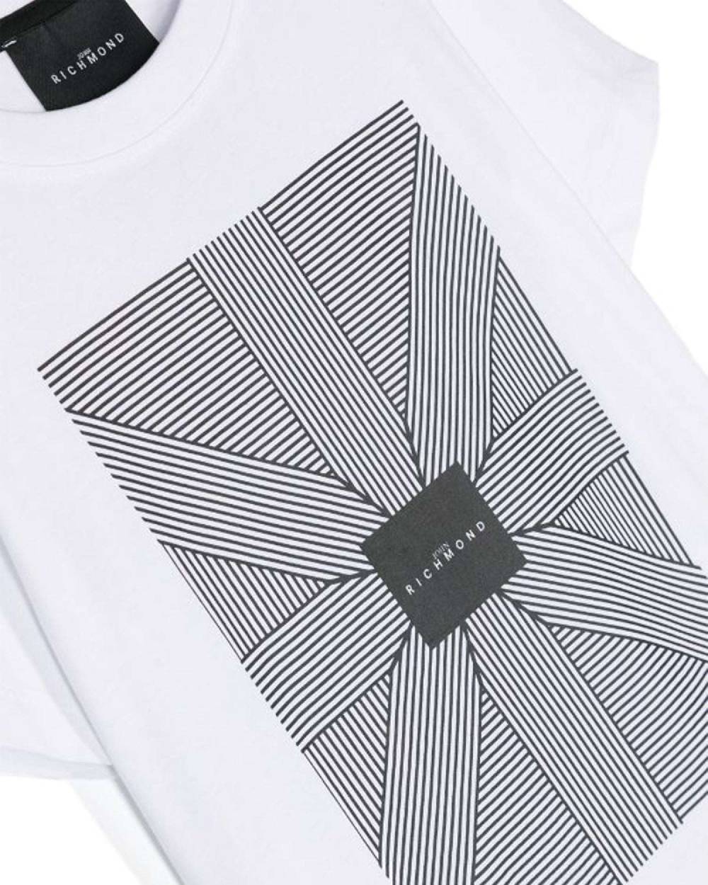 John Richmond kids T-shirt con grafica sul davanti Prezzo di fabbrica