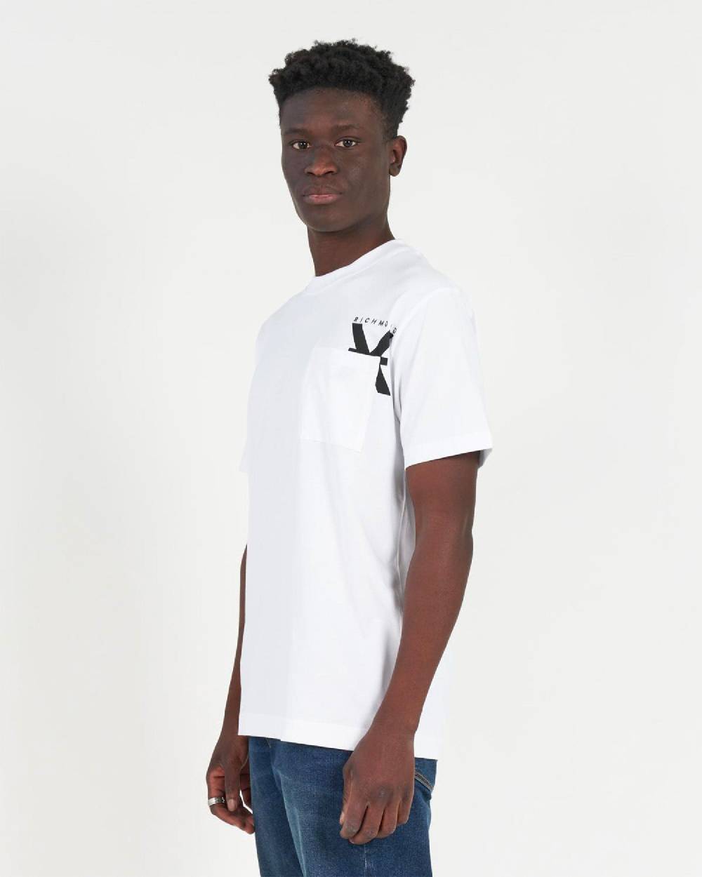 John Richmond T-shirt con logo a contrasto sul davanti Cyber Monday