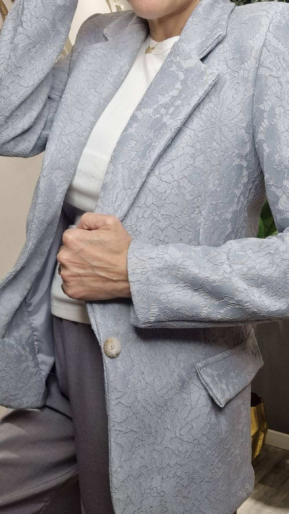 Le Chicche Giacca Neoprene Pizzo Fornitura limitata