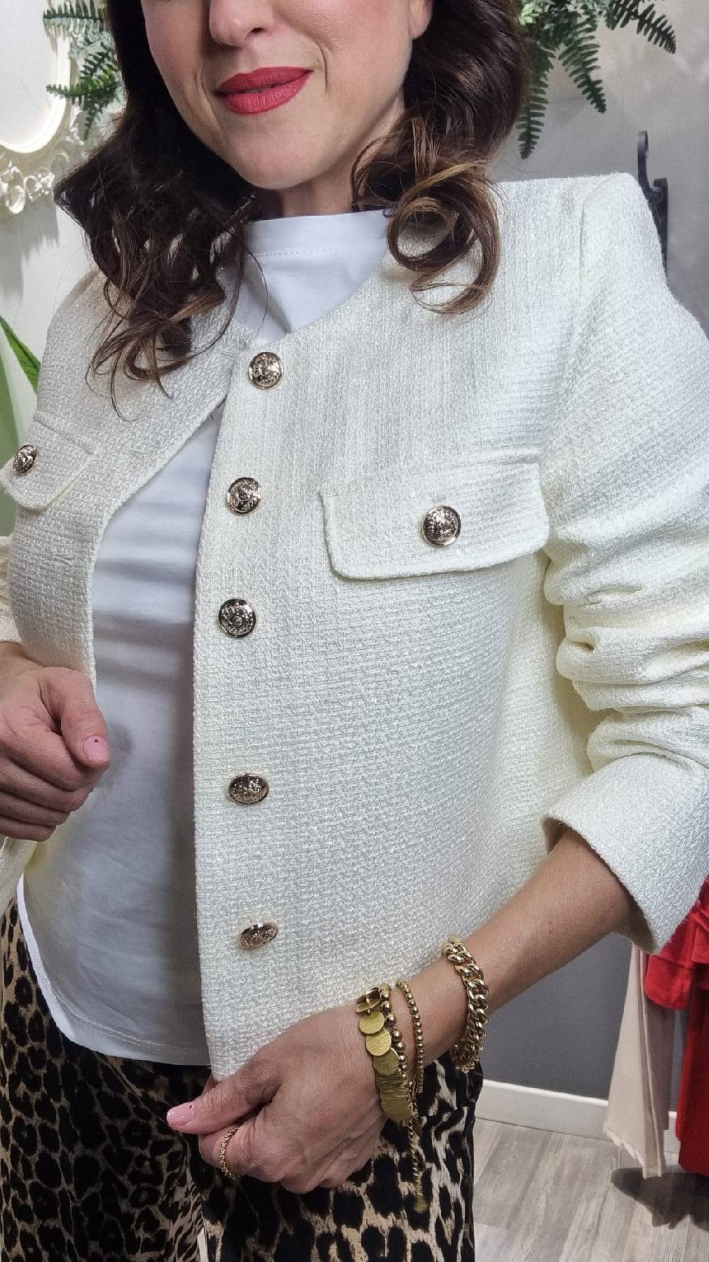Le Chicche Giacca Tweed Burro Offerta San Valentino