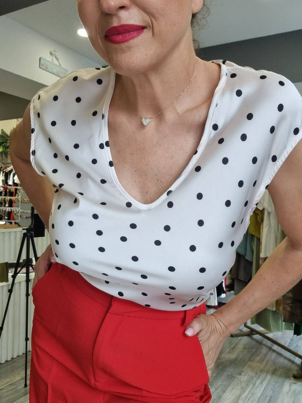 Le Chicche Maglia Pois Offerta speciale della fabbrica