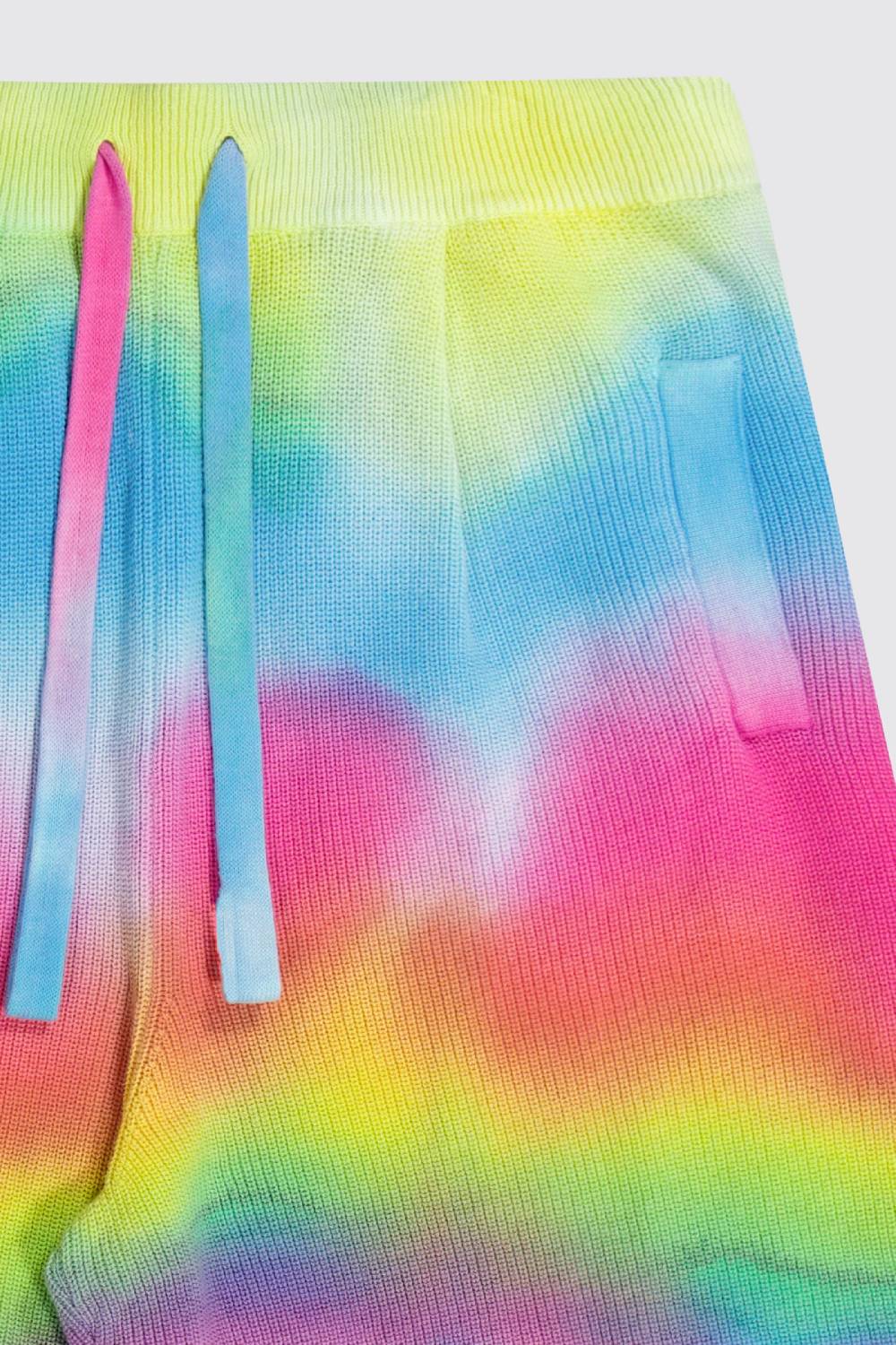 Laneus Laneus bermuda tie dye in maglia effetto destroyed Fino al 55% di sconto