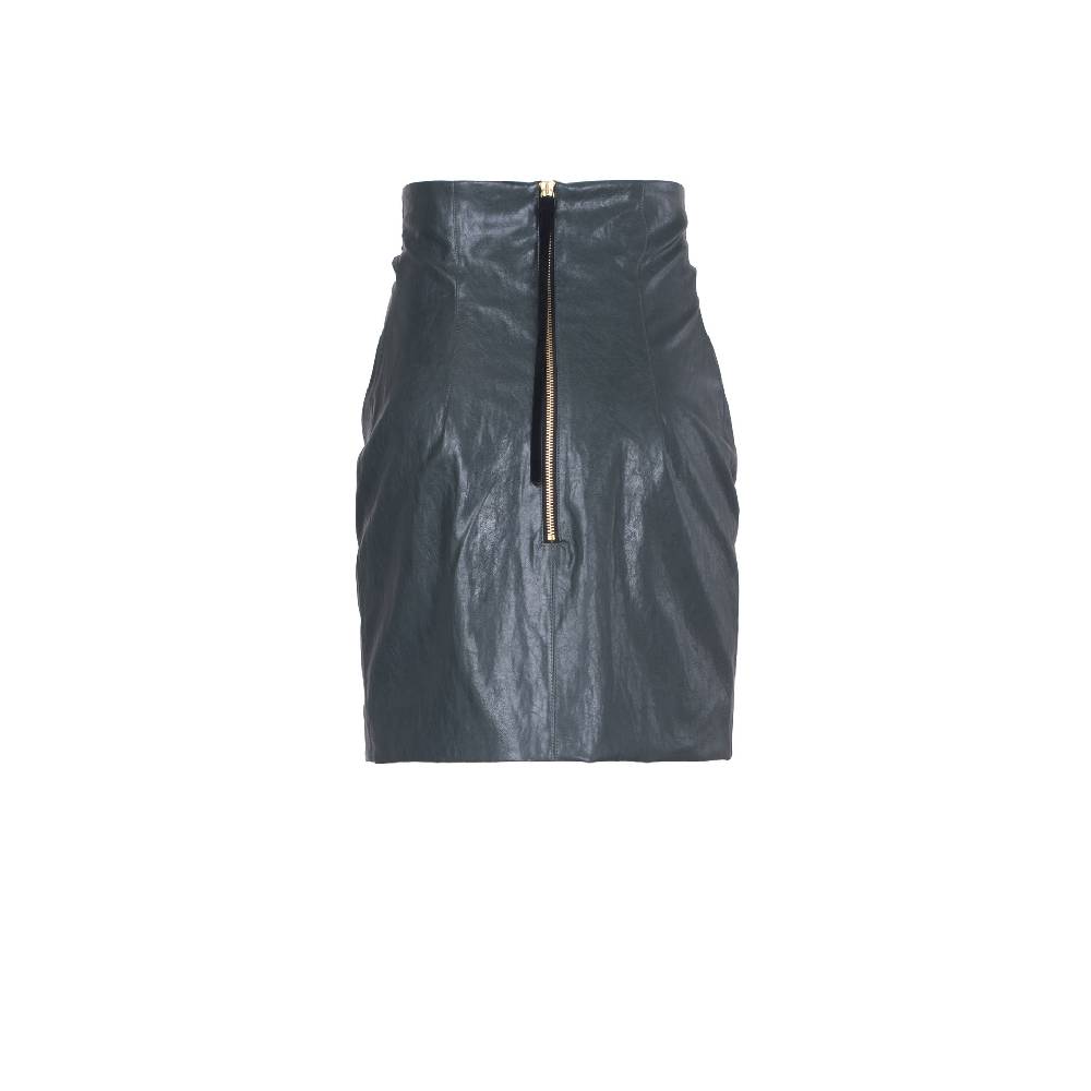 Nineminutes FW20.21 – THE RHO SKIRT LEATHER GREEN 2025