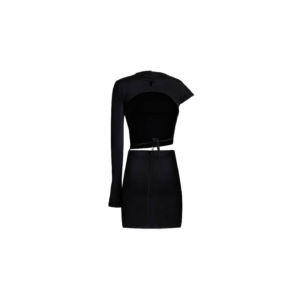 Nineminutes REVERSIBLE – THE BIBI DRESS LYCRA BLACK Sostegno trimestrale