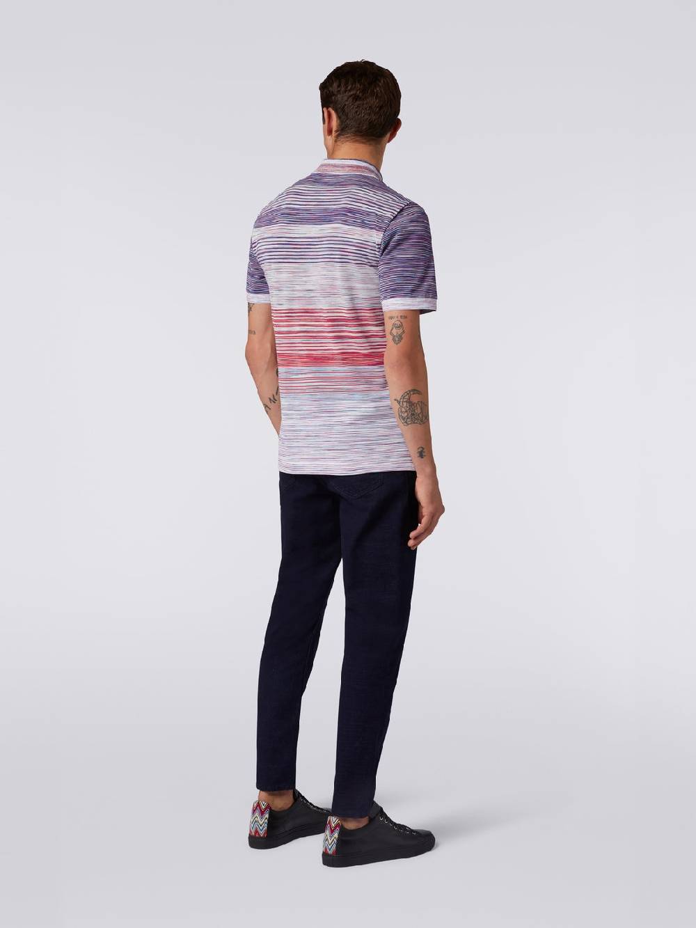 M Missoni Polo in piquet di cotone fiammato Hotsell