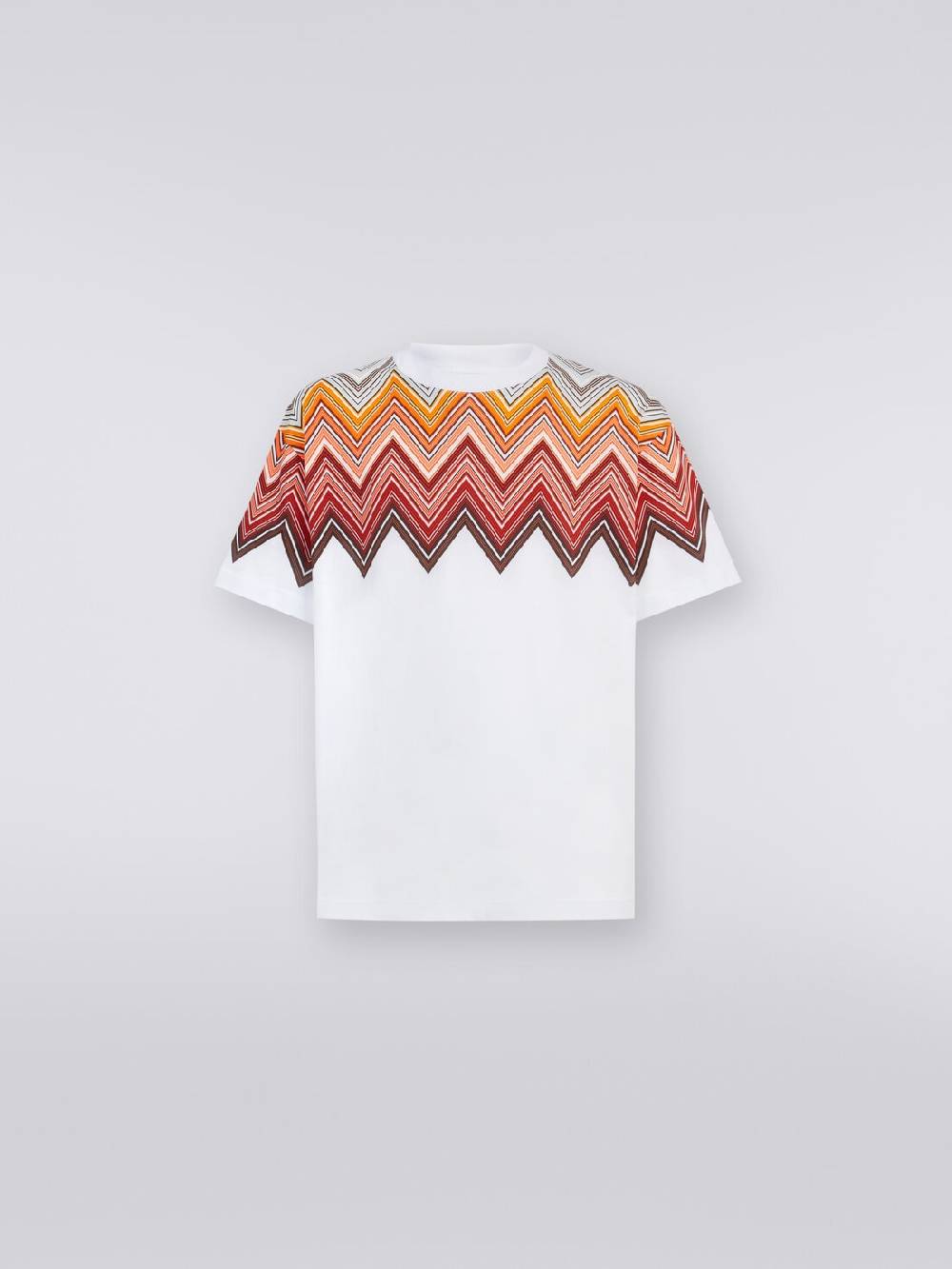 M Missoni T-shirt oversize in cotone con stampa macro zig zag In Saldo