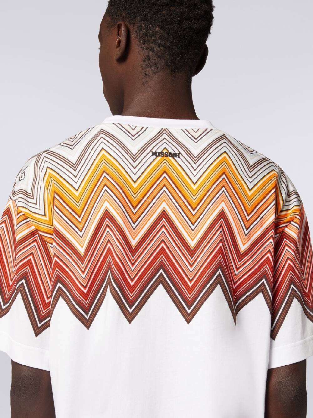 M Missoni T-shirt oversize in cotone con stampa macro zig zag In Saldo