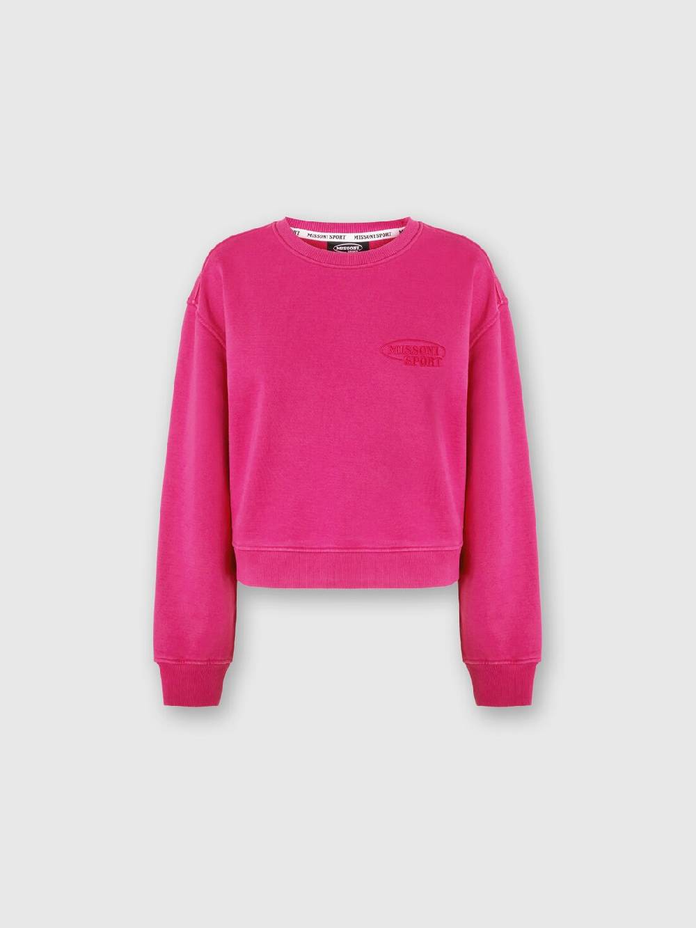 M Missoni Felpa girocollo in cotone con logo Spedizione gratuita