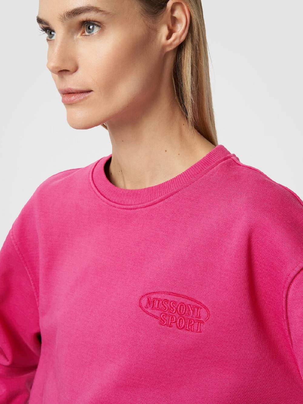 M Missoni Felpa girocollo in cotone con logo Spedizione gratuita