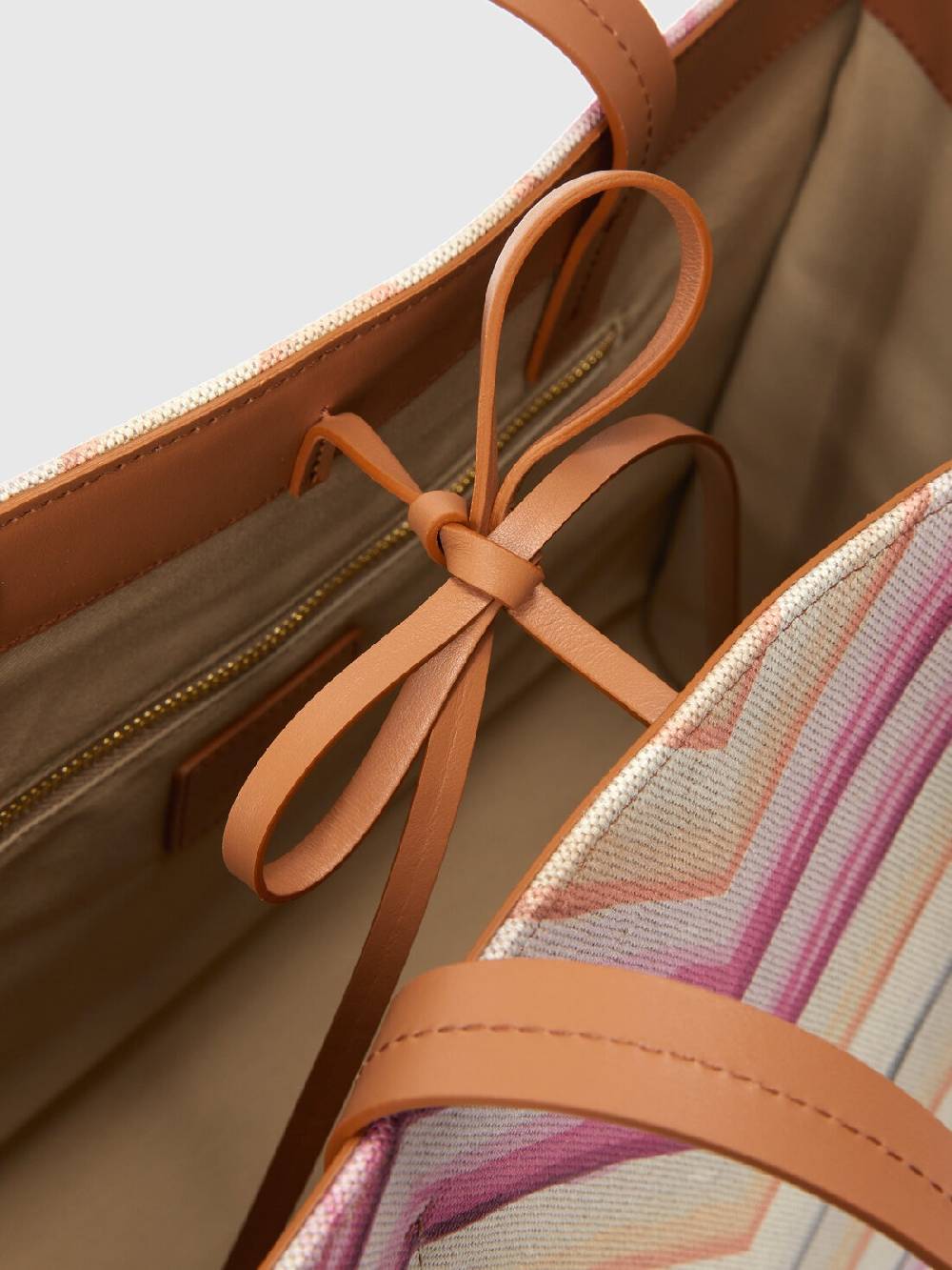 M Missoni Tote bag in misto cotone con motivo chevron Offerta esclusiva