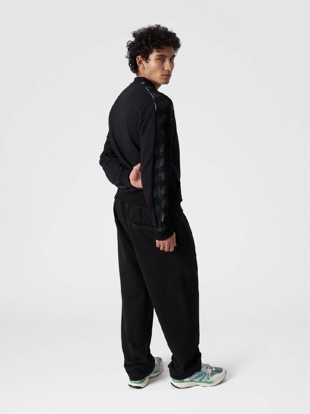 M Missoni Pantaloni in felpa di cotone con logo Negozio online di fabbrica