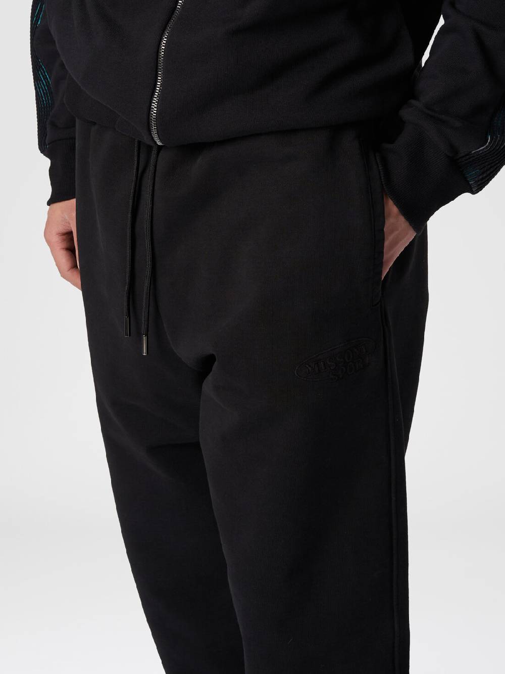 M Missoni Pantaloni in felpa di cotone con logo Negozio online di fabbrica