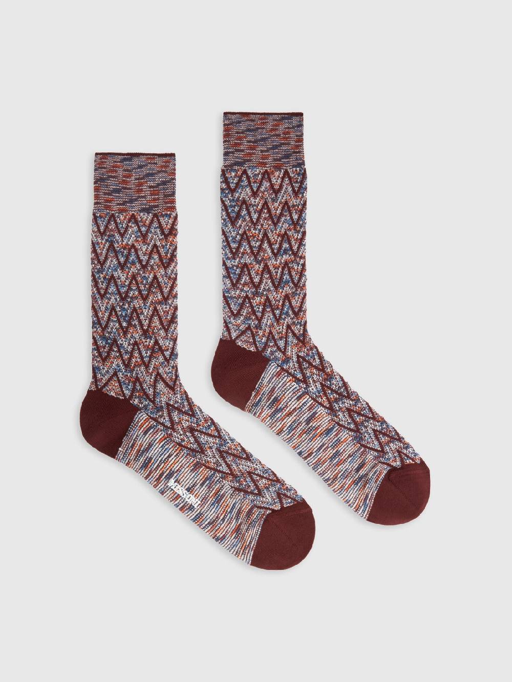 M Missoni Calzini corti in misto cotone zig zag Offerta Giorno del Papà