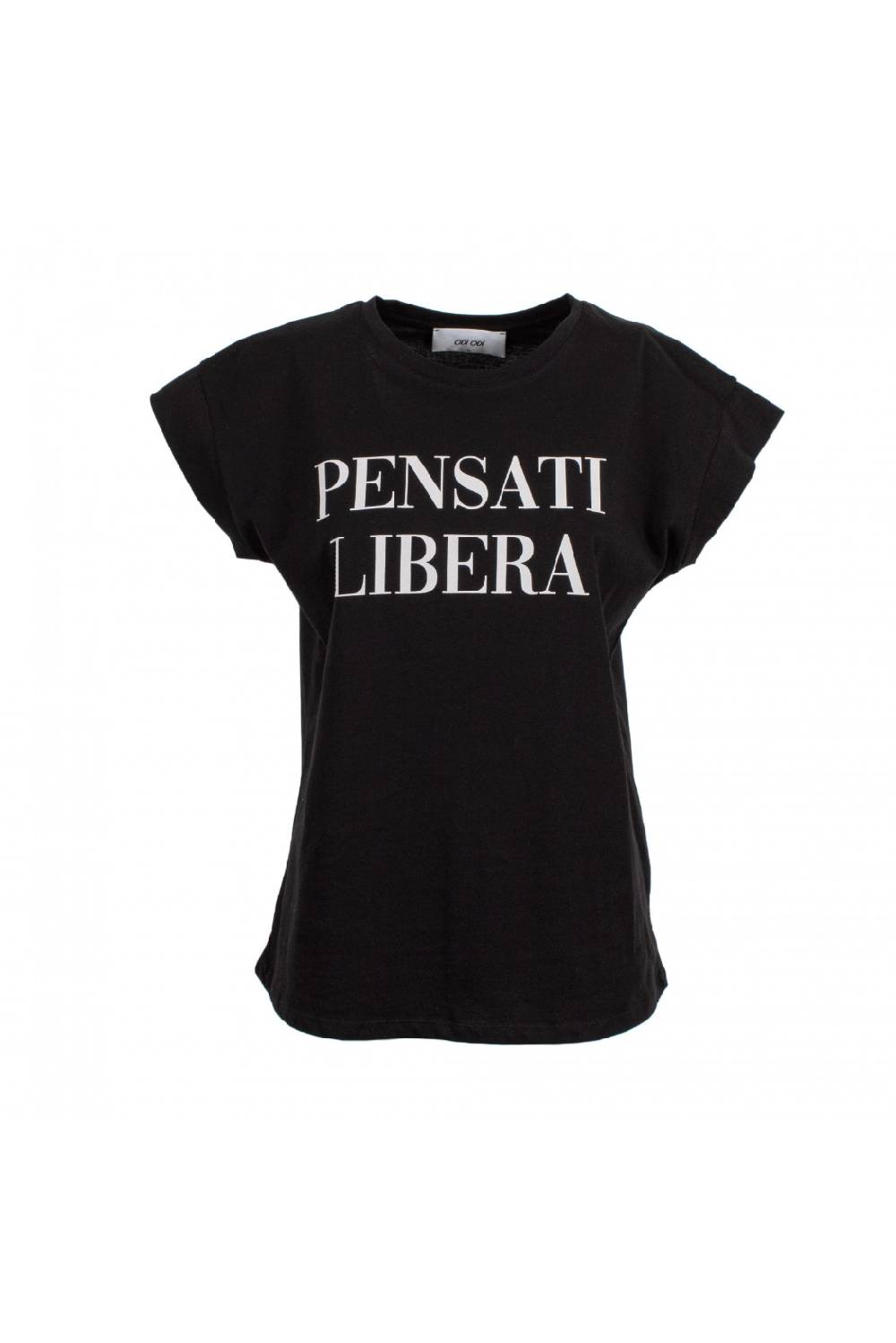Odì Odì PENSATI 000S4D6 T-SHIRT NERO Consegna Veloce