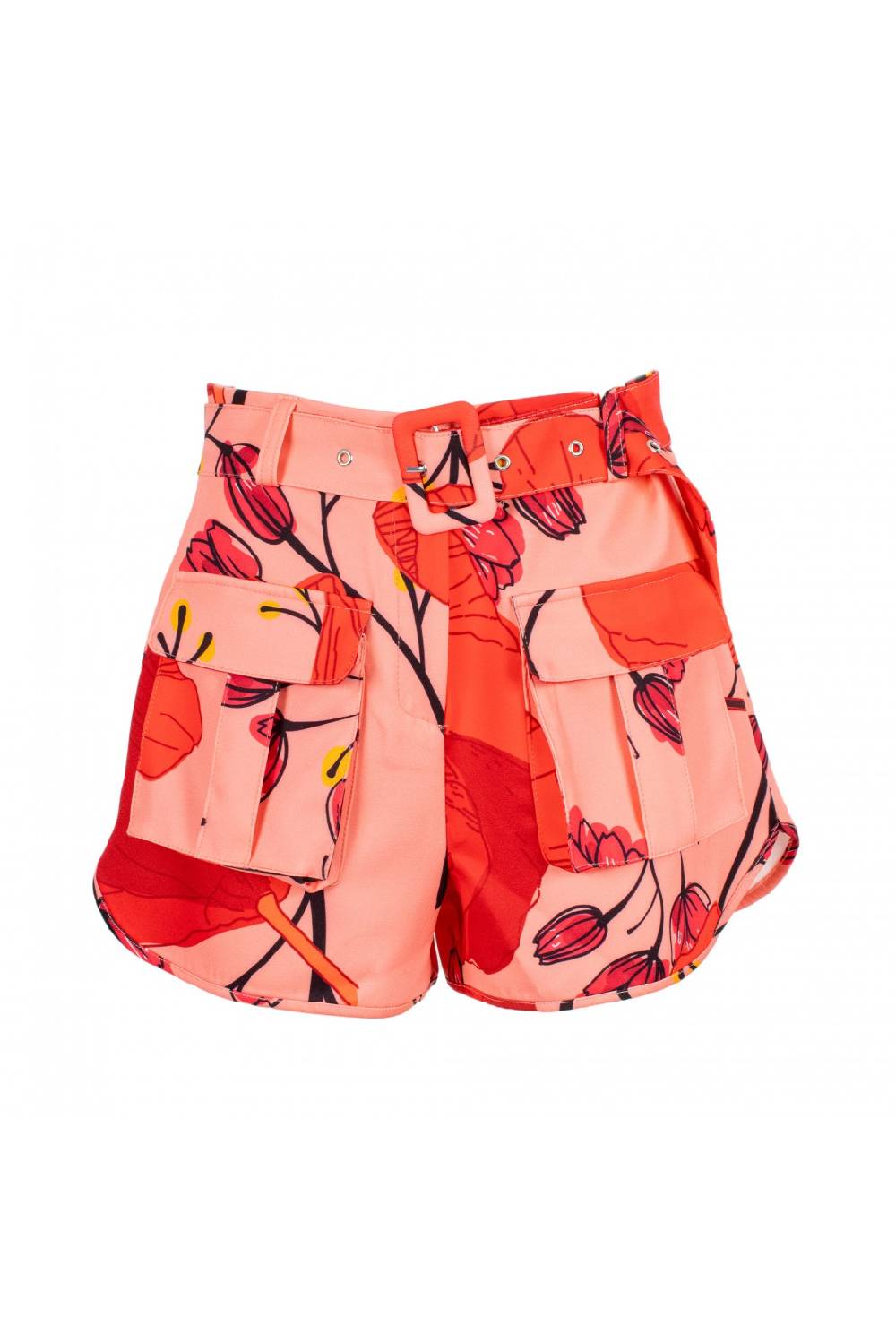 Odì Odì ERNESTINE 090S406 SHORTS FIORE ROSA/ROSSO 3471 Cyber Monday