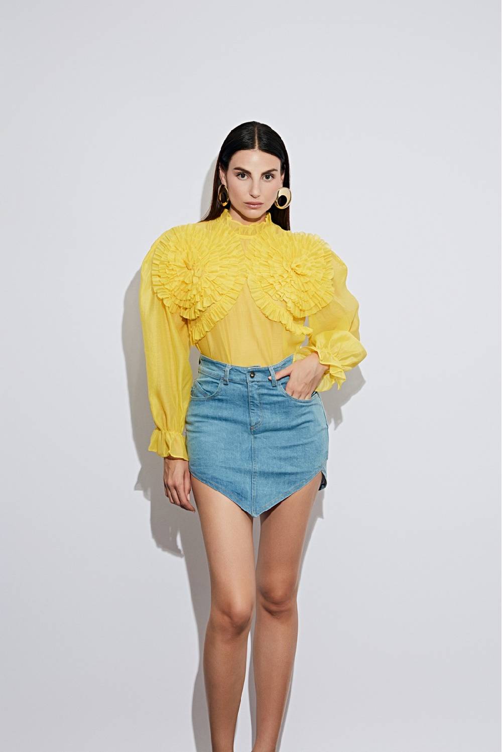Odì Odì COLONELLA 230S4D9 CAMICIE e BLUSE GIALLO Nuovi prodotti