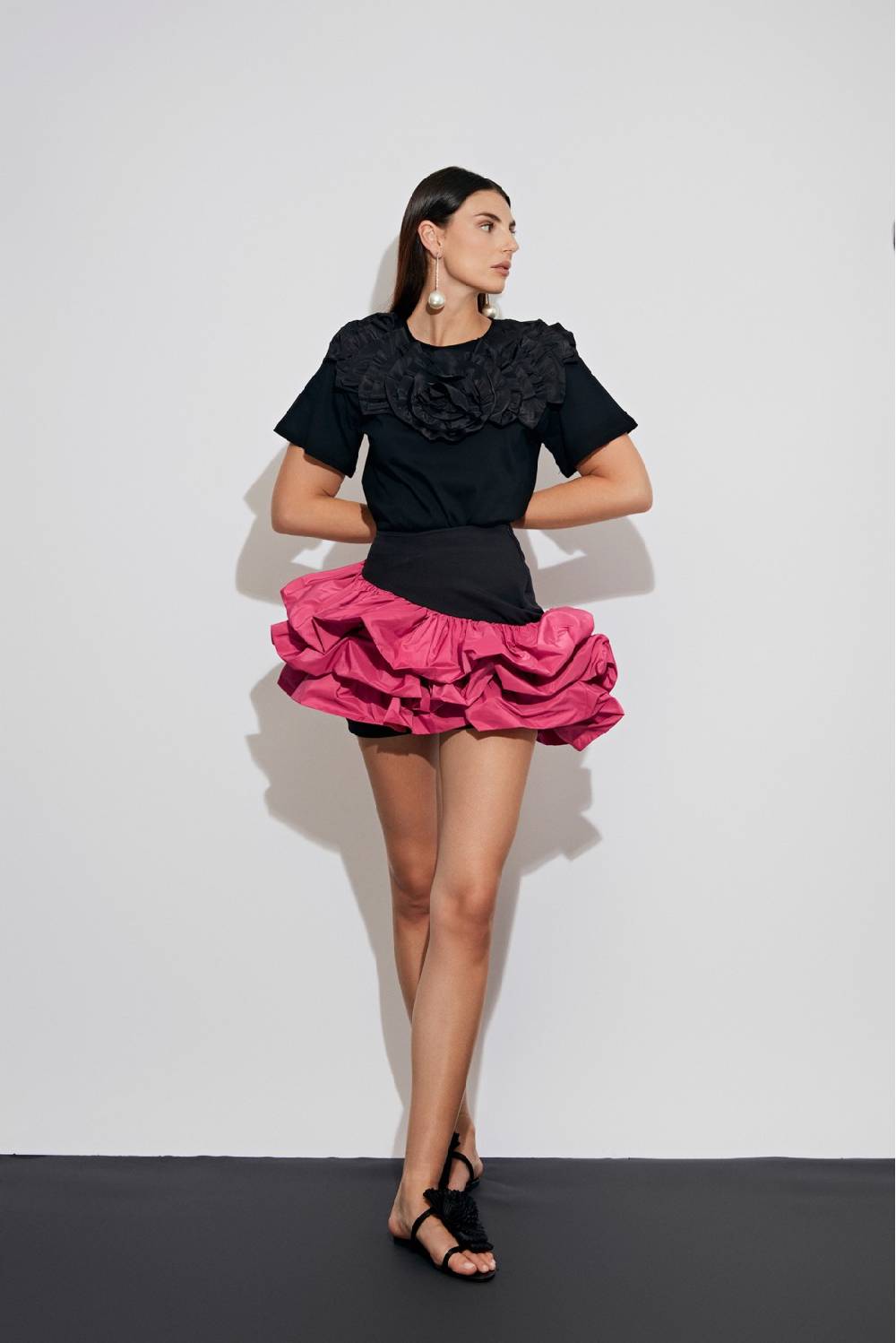 Odì Odì ALATRI010S401 GONNE NERO/FUCSIA Fino al 65% di sconto