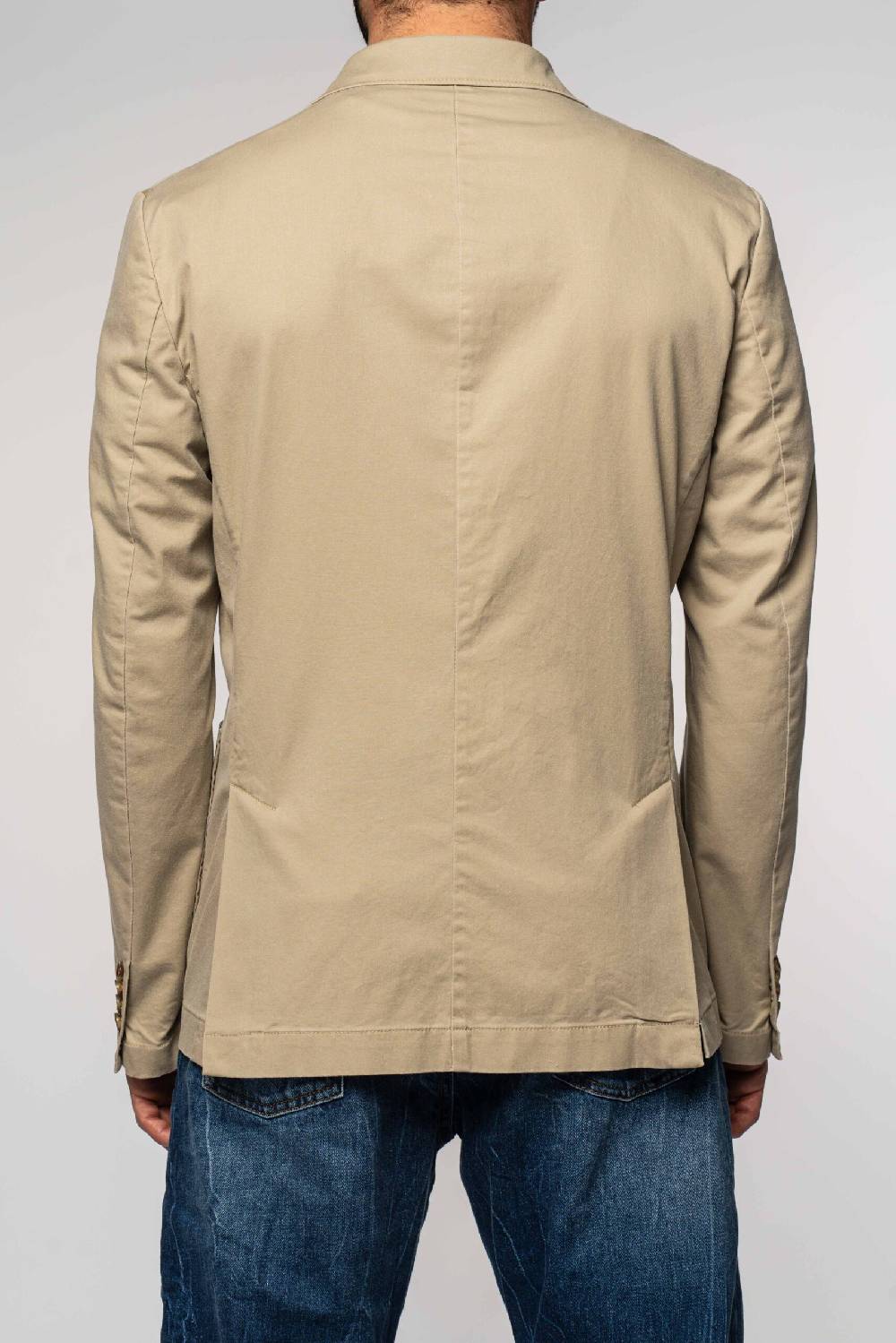 Officina 36 Giacca in gabardina delavè beige Presa