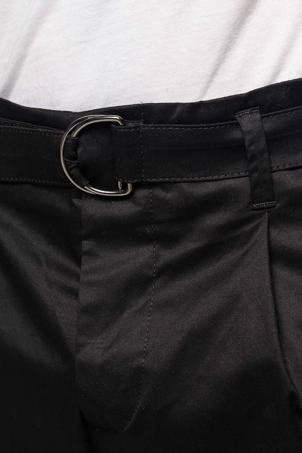 Officina 36 Pantaloni neri in gabardina In Vendita