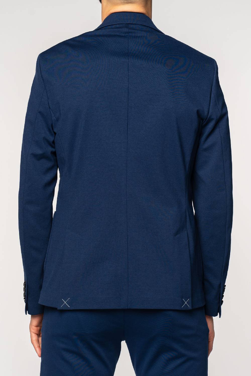 Officina 36 Giacca in tessuto punto milano color denim Offerte