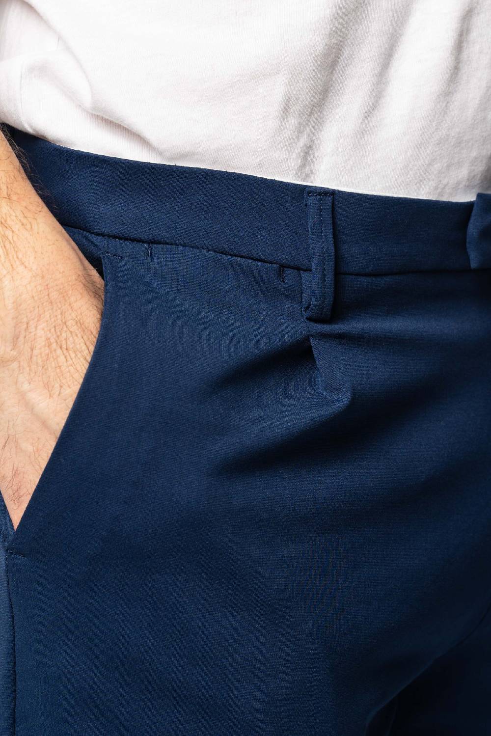 Officina 36 Pantaloni in punto milano color denim Moda