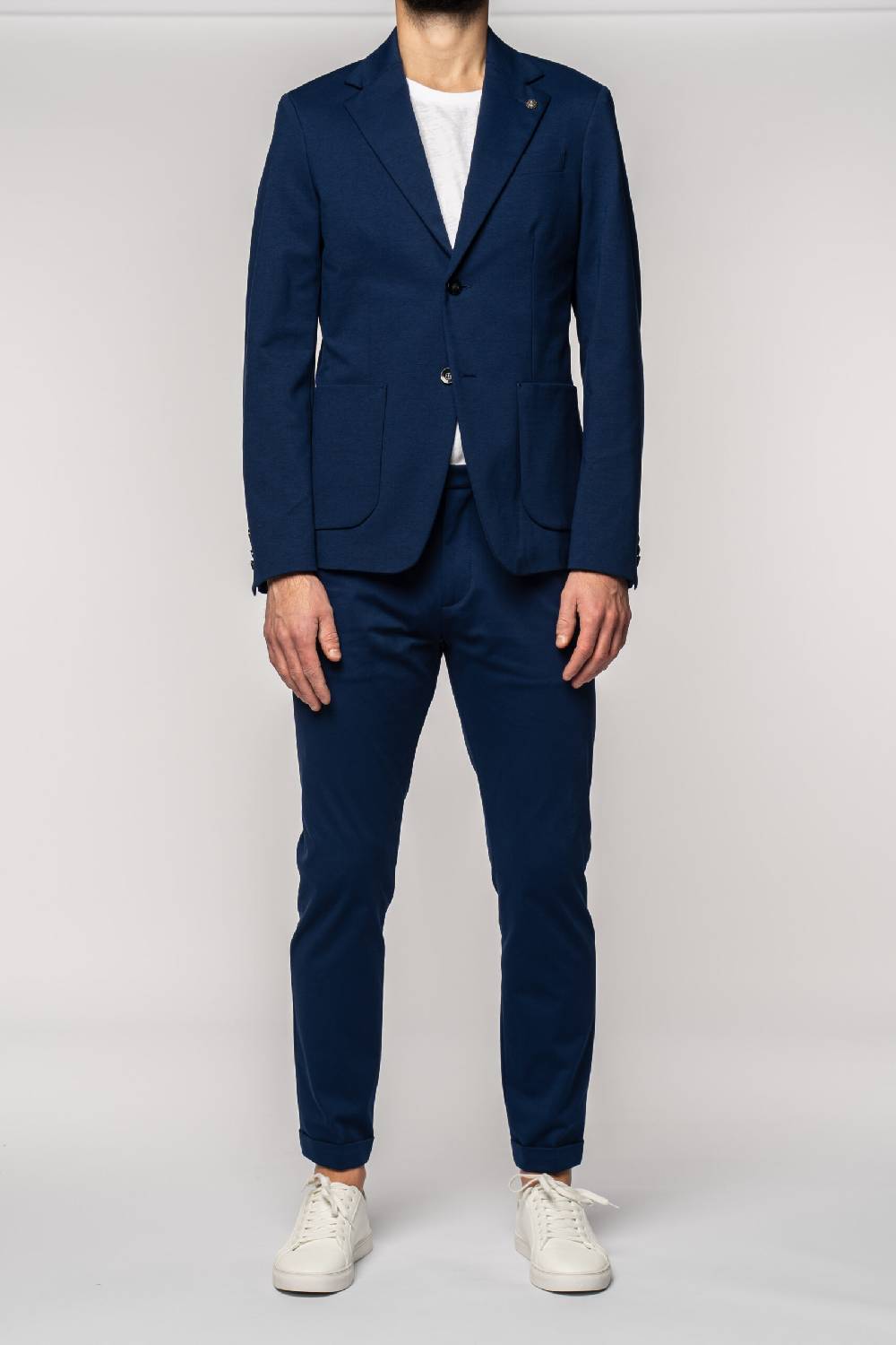 Officina 36 Pantaloni in punto milano color denim Moda