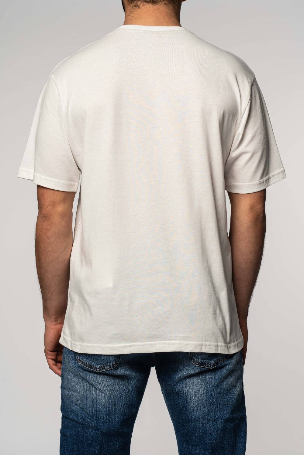 Officina 36 T-shirt in jersey con stampa color latte Flash Sale