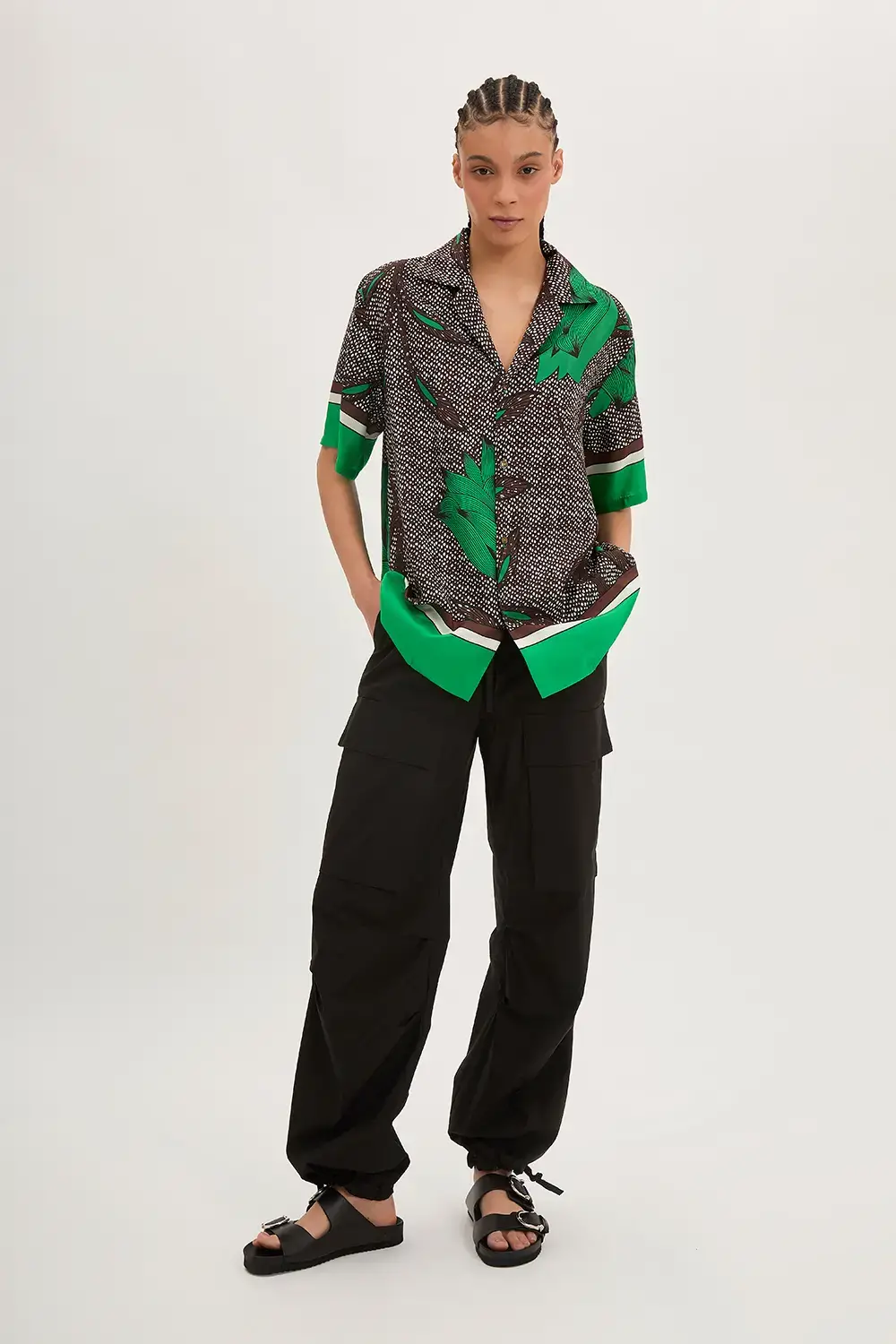 P.A.R.O.S.H. CAMICIA STAMPA WAX Sottocosto