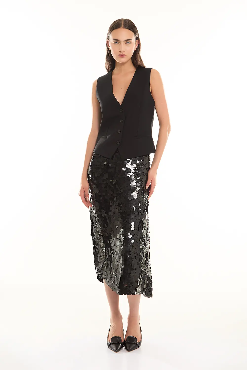 P.A.R.O.S.H. LONGUETTE FULL PAILLETTES Lightning offer