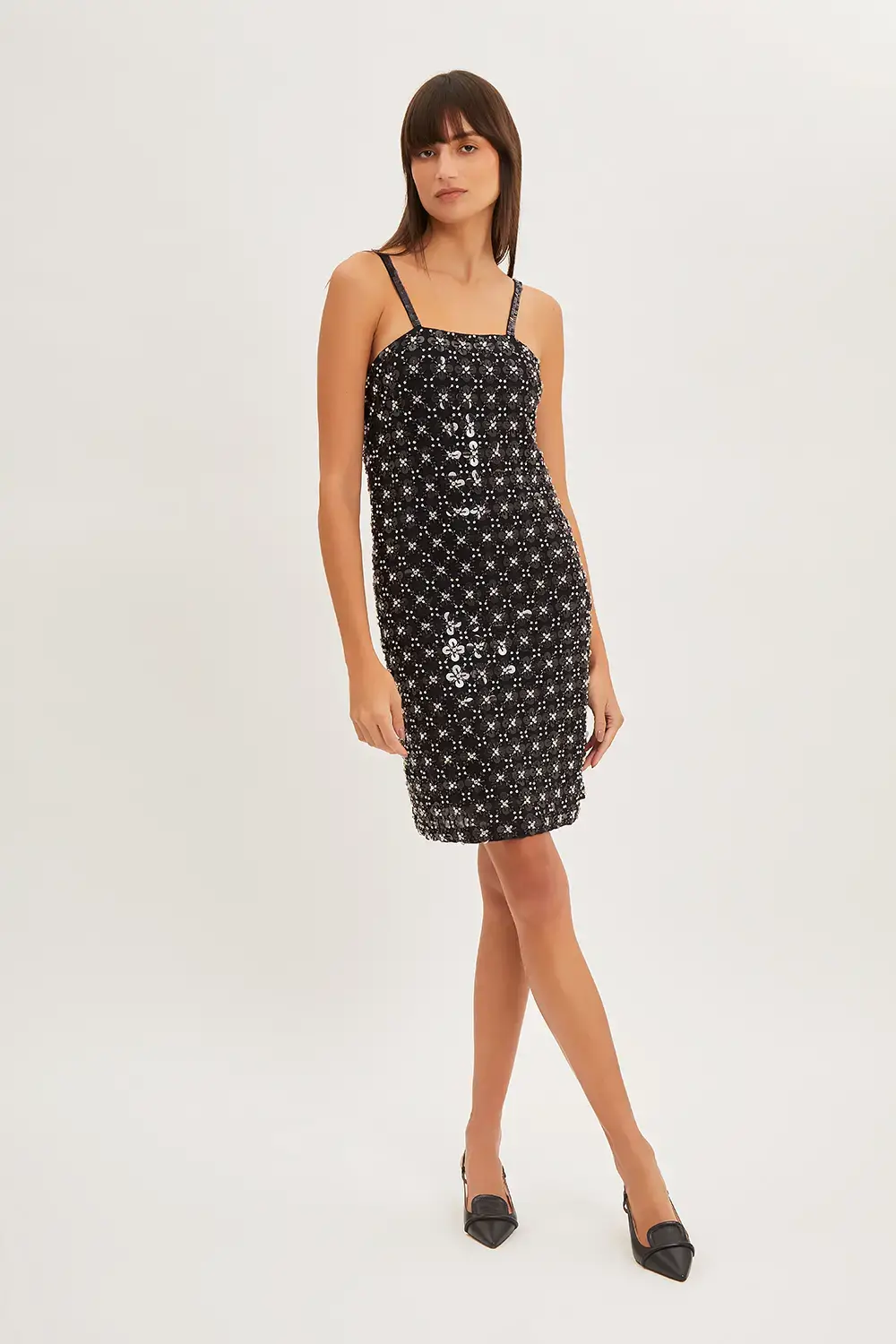 P.A.R.O.S.H. MINI ABITO FULL PAILLETTES Enormi risparmi