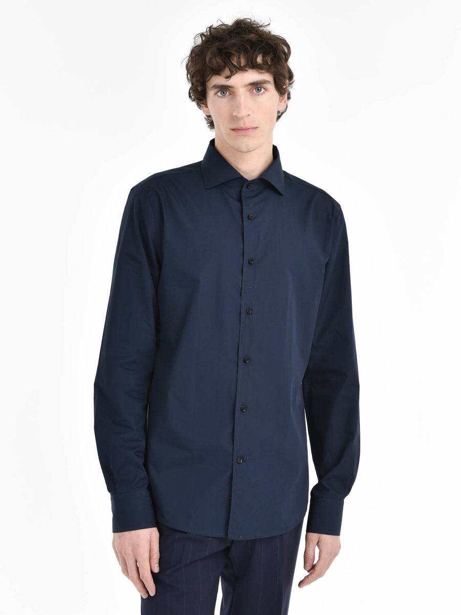 Paoloni Camicia regular popeline di cotone Comprare a buon mercato