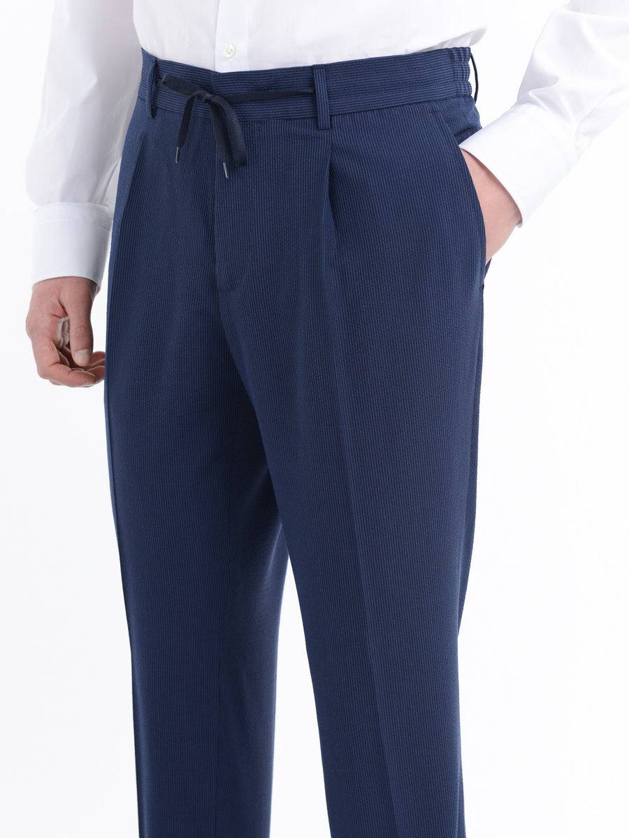 Paoloni Pantalone jogging seersucker gessato Ultimi tre giorni