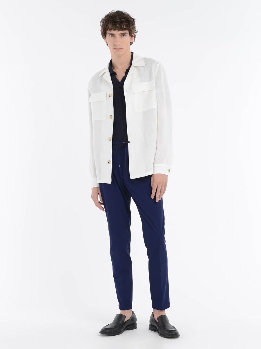 Paoloni Overshirt lino delavè Fino al 55% di sconto