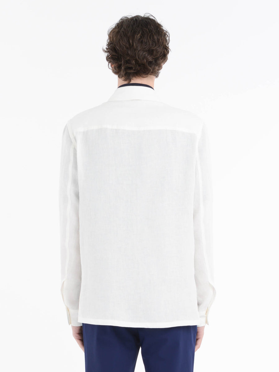 Paoloni Overshirt lino delavè Fino al 55% di sconto