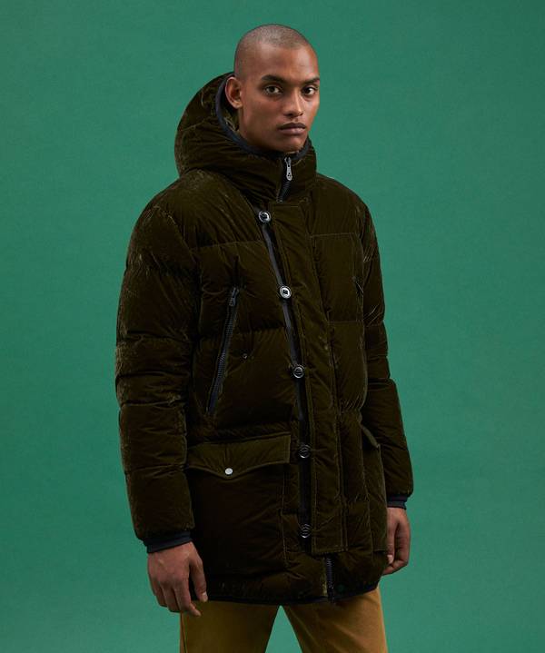 Peuterey Parka Lungo In Tessuto Made In Italy Outlet