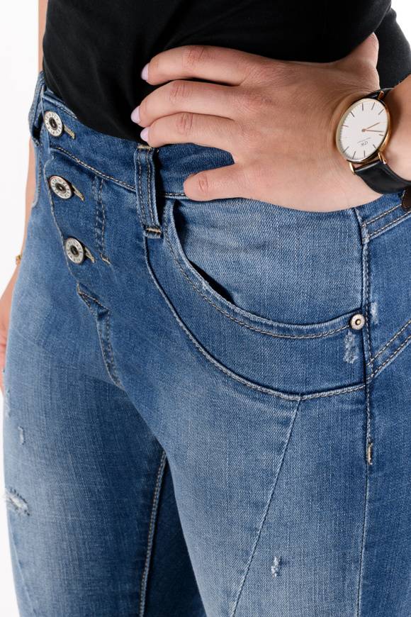 Please Jeans Please - Jeans P78 EHP - Blu Denim Enormi sconti