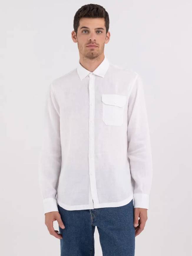 Please Jeans REPLAY CAMICIA - WHITE Sconto di tempo limitato