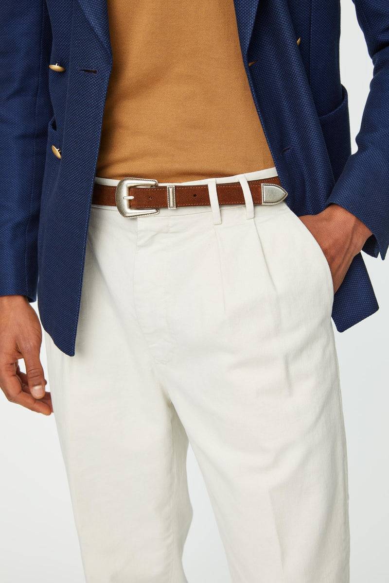 Lubiam Cintura texana in suede cerato Cintura texana in suede cerato Only for today