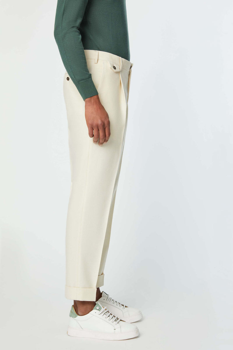 Lubiam Pantalone MILES bianco avorio Pantalone MILES bianco avorio 2025