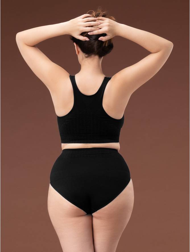 Luigi di Focenza SLIP DONNA CONTENITIVO MIDI NERO Outlet