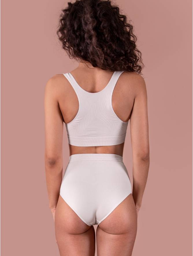 Luigi di Focenza SLIP DONNA CONTENITIVO MIDI BIANCO Saldi