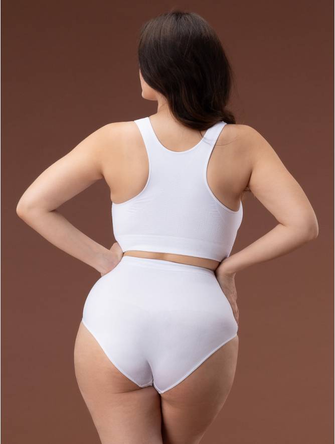 Luigi di Focenza SLIP DONNA CONTENITIVO MIDI BIANCO Saldi