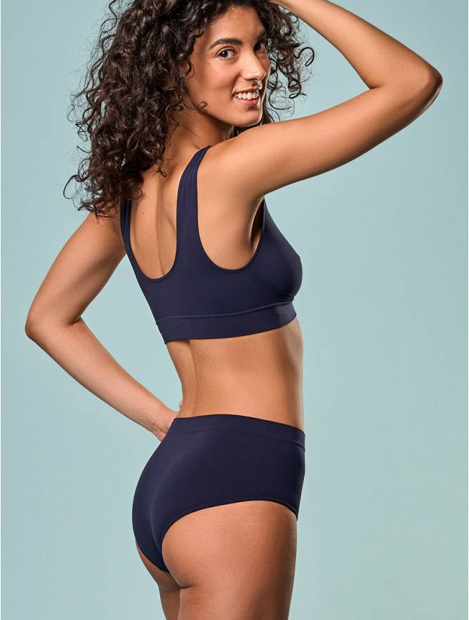Luigi di Focenza SLIP DONNA MIDI BLU In Saldo