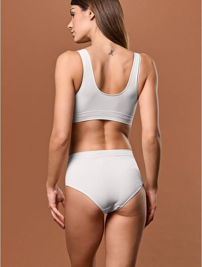 Luigi di Focenza SLIP DONNA MIDI BIANCO Nuova