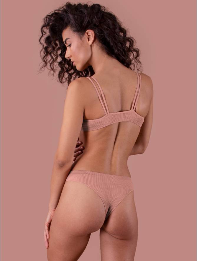 Luigi di Focenza BRASILIANA DONNA COSTINA RIB ROSA ANTICO Offerte stagionali