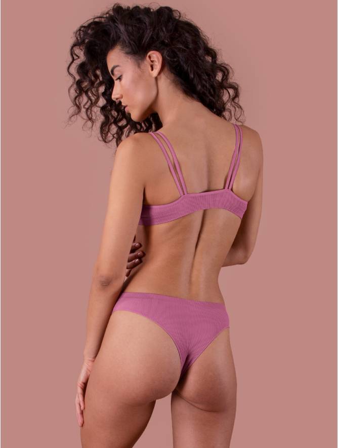 Luigi di Focenza BRASILIANA DONNA COSTINA RIB MALVA Offerte speciali